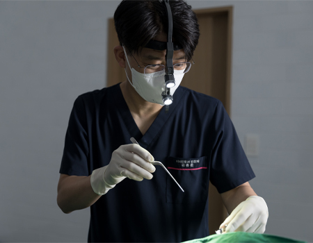 지혈 및 수술 부위 확인